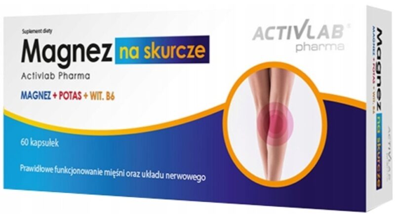 ACTIVLAB Magnez na skurcze Witamina B6 Potas 60 kapsułek